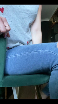 Wriggling in My Day Jeans and No Knickers