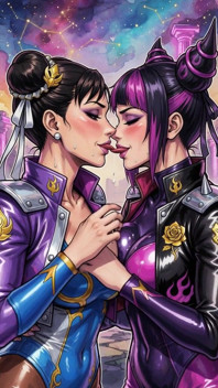 Hot Juri and Chun Li (ai)