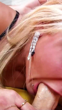 Blonde kinky milf anal fucked in threesome with step-daughter and neighbor