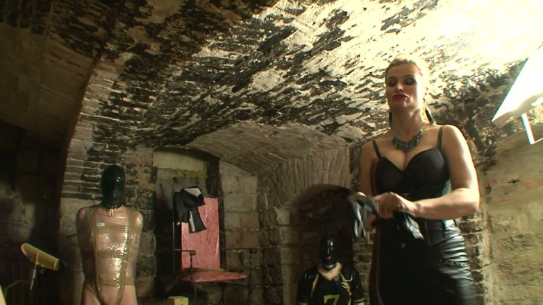Absolute BDSM: Merciless Mistress Breaks Her Masked Slaves in the Dungeon