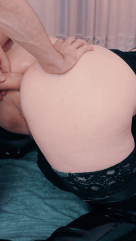 A Pushy, Big Stepmom Milks Her Stepson While He's on All Fours and Fucks Him Like a Whore.