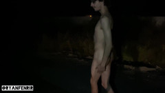 Ryan Fenrir: Ryan Fenrir Strips and Walks Down Road