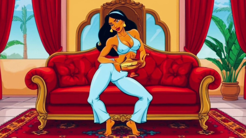 Octopussy Lovers Club: Шлюховатая принцесса и похотливый Джинн потирают лампой