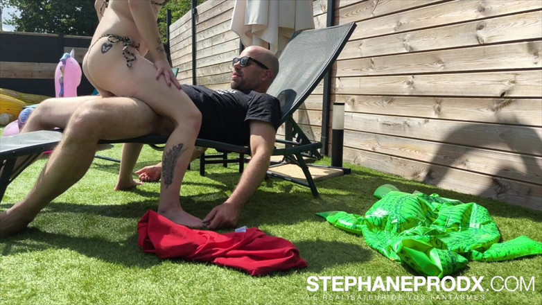 Stephprodx: Catimini wird von Stephaneprodx am Pool gefickt
