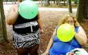 BBW nurse Vicki adventures with friends: 2 gordinhas estão chupando balão e saltando