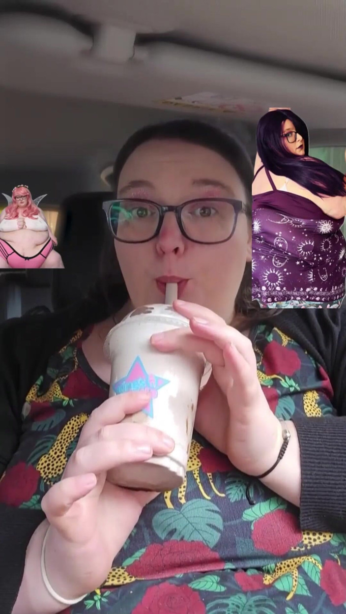 SSBBWLadyBrads: Ssbbw geniet van een smakelijke traktatie