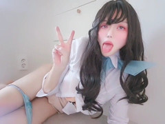 Trans Airline Goddess Squirts so Many Times and Drinks Her Own Love Juice. thumbnail