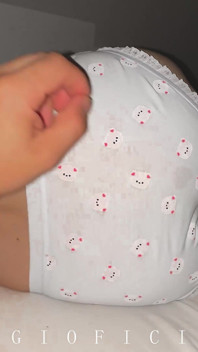 Just Cute Teenage 18 Y.o. Girl in Teddy Pants