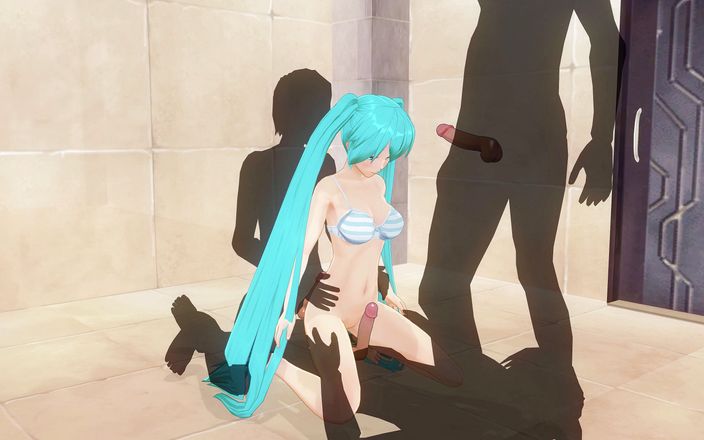 H3DC: 3D Hentai Miku tripla penetração