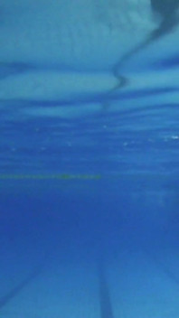 Indoor Public Pool Solo Uncut Nude Fit Man Swimming