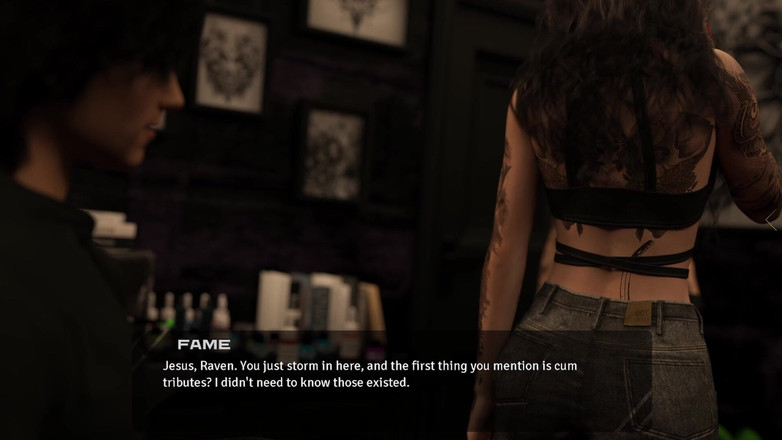 AVN Teller: 移动锁链 #15 - 两个哥特纹身艺术家分享一个大白鸡巴