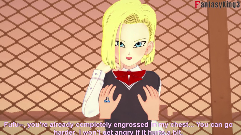 Fantasy king: Android 18 Enters College to Continue Fucking Gohan - Dragon Ball Zex...
