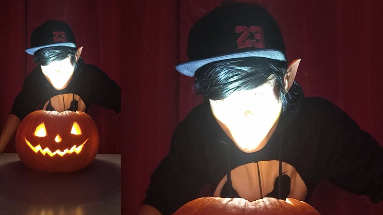Jon Arteen: Sfw Jon Arteen Cute Twink Emo Femboy Carves a Halloween...