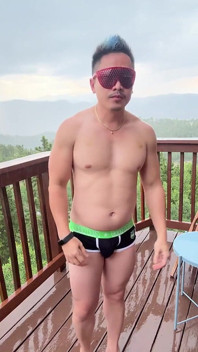 Mountain Storm Stud: Rain-soaked Asian Muscle Sensation