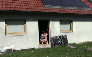 Brazenly Fucked at the Open Door