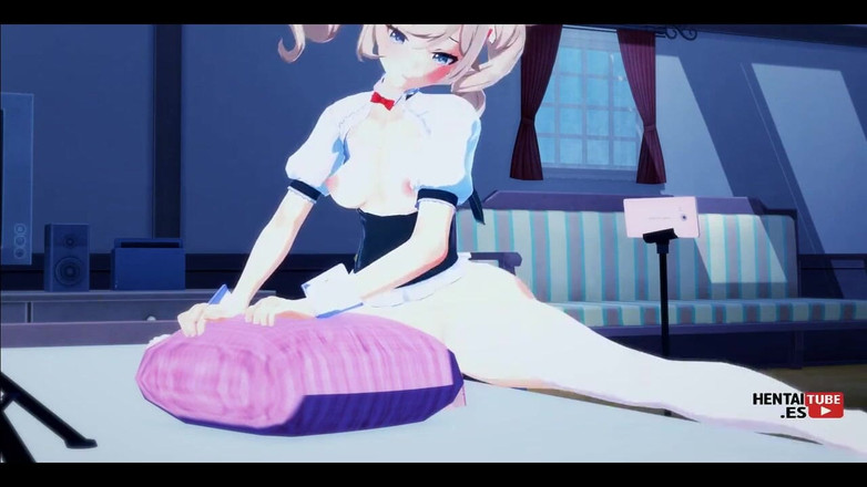 HentaiTubes: Genshin Impact हेंताई -barbara डिल्डो का उपयोग करके खुद को फिल्माती है जबकि Lumine उसे चुपके से देखती है और हस्तमैथुन करती है