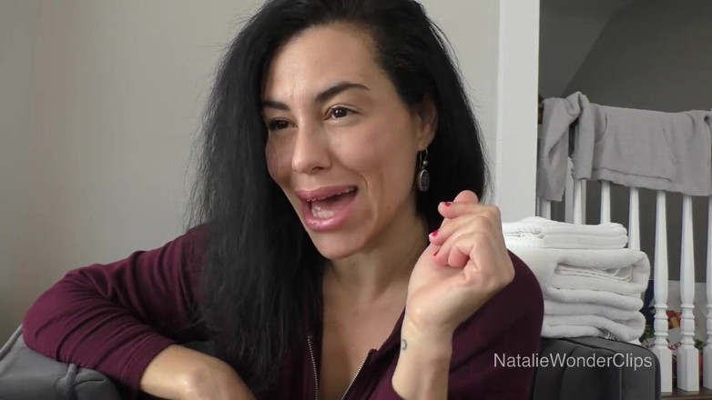 Natalie Wonder: Guys will be guys - Caught in the act but stepmom...