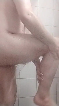 Chubby Gay Shaving Cock and Balls