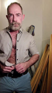 Hairy Dilf Gets Caught Wanking