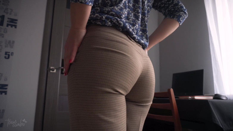 Teasecombo 4K: La segretaria miLF stuzzica il culo stretto fino a quando...