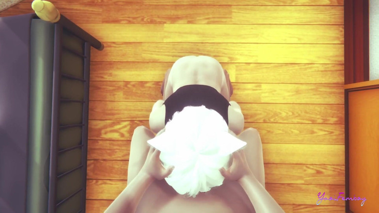 Yaoitube: Yaoi Femboy - Alan, o catboy, tente o leite