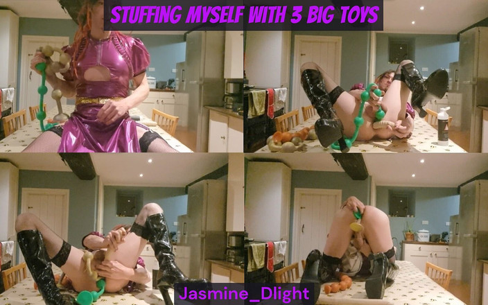 Jasmine Dlight - UK's most extreme anal porn star: Jasminedlight - Stuffing Myself with 3 Massive Toys -2 Strings of Balls and...