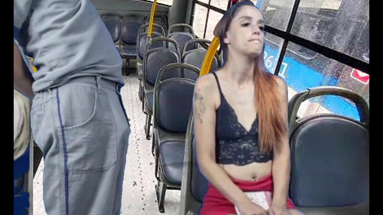 FannySquirting: 자지를 꺼내 버스에서 여성을 밀어내는 노동자