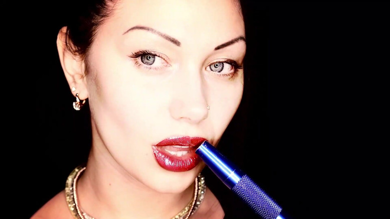 Goddess Misha Goldy: Smoking compilation &amp; lipstick &amp; lip fetish!