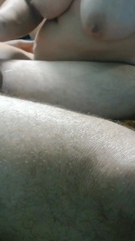 Chubby MILF Giving Handjob Cumshot