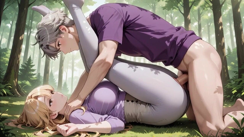 Tay Swift X: Purple Lingerie Brunette Forest Doggy - Overflow After She Smiled?