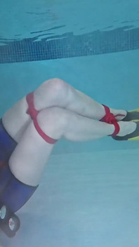 Bound Beneath the Surface - Scuba Tease & Rope Play in Vintage Wetsuit