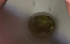 Pissing and touching myself