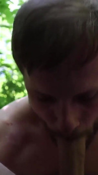 Vlog Steamy Forest Hookup with a Hiker Raw Blowjob and Cum Eating with Passion Maxime Horns
