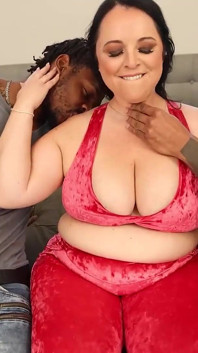 PAWG BBW Amanda Stretched Out and Fucked by 2 Big Black Cock