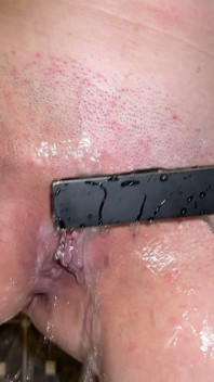 kremówka i wtyczka tyłek w mojej dupie! Prysznic My Pussy Close-up!