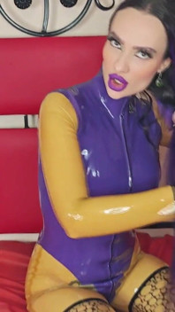 Pergi untuk Lateks Saya, Catsuit Lateks Seksi, But, Peluh