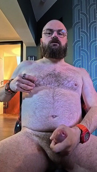 Jacking off in a Guest House