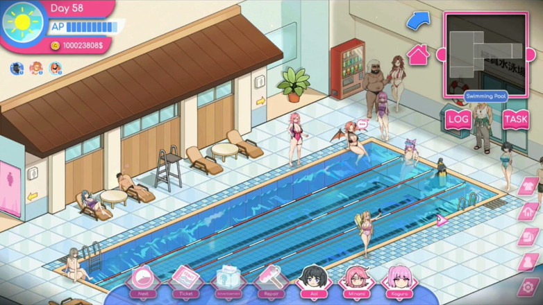 NSFWOtaku: Hentai Game - Aoi Standing Dog Style Sex Gallery Scene - Lifeguard...