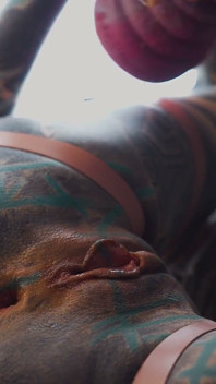 Big Squirt From Tattoo Girl in High Heels - Hard Anal Strech - ATM, Big Dildos, Gape, Prolapse Play