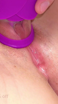 Dripping Wet Pussy Orgasms Using Hungry Pussy Sucker
