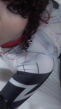 Spider Girl Femboy Trap Face Fucked by Miles Morales BBC