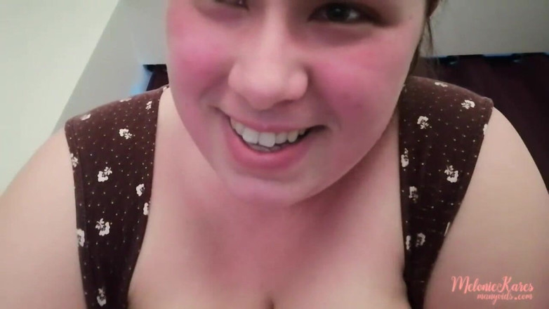Melonie Kares: Sneaky Hitachi huge boob orgasm