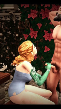 Blissful Simmers_sims Eros și Flora se furișează pentru sex pe masa de picnic