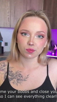 Stepsis Sent Nudes by Mistake - Her Big Tits Covered in Cum
