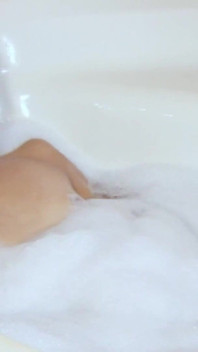 Asian Bunny in Bath