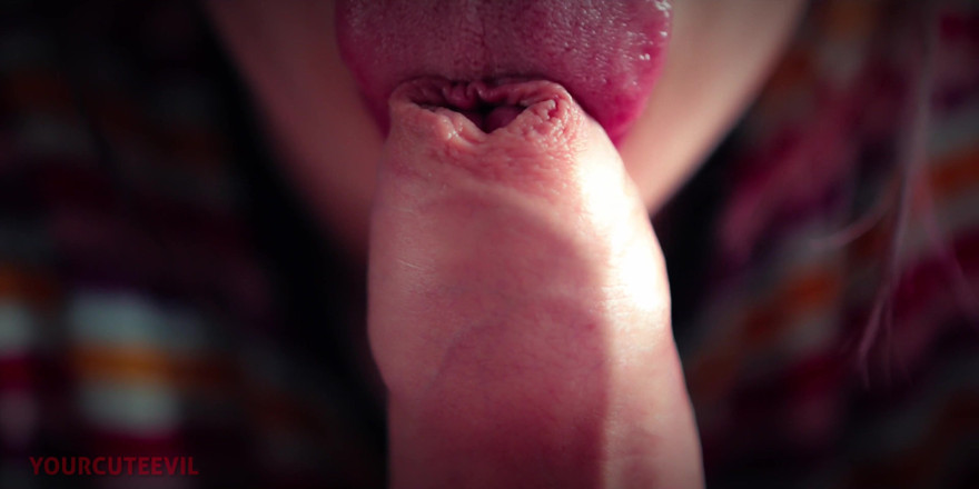 YourCuteEvil: Tender and passionate licking of the foreskin 4K