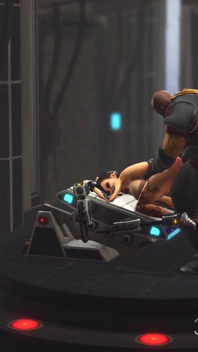 Sci-fi hardcore and a sexy cuffed hottie in the lab