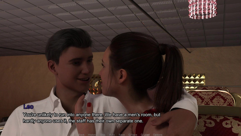 3D Cartoon Porn: 如何失去童贞 12：Leo在浴室口交后和老师做爱