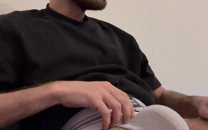 Taboofuxxer: Hairy Guy Jerking off Big Cock